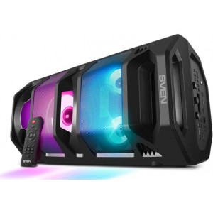 Partybox SVEN PS-670 65W, Black, TWS, Bluetooth, FM, USB, microSD, LED-display, RC, 2x4400mA*