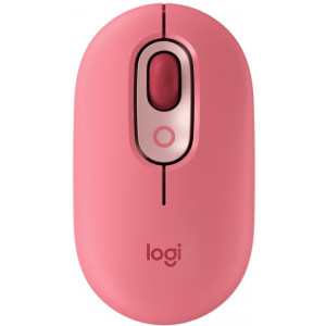 Logitech POP Mouse Wireless Mouse with Customizable Emoji, Multi-device, SilentTouch, SmartWheel, 2 Programmable buttons, Heartbreaker/Rose