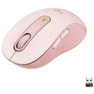 Logitech Signature M650 Wireless Mouse, SmartWheel, SilentTouch Technology, Rubber grip, Multi-devic, 5 Programmable buttons, Rose