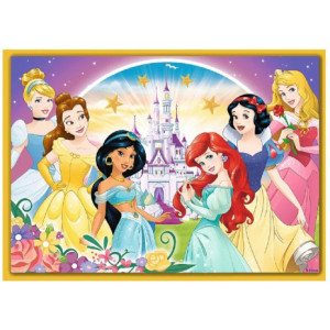 Trefl Puzzles - 4in1 - Happy day / Disney Princess
