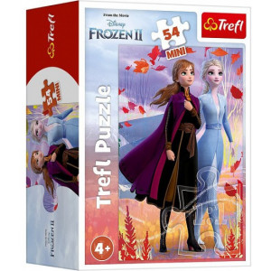 Trefl Puzzles - 54 Mini - In the world of Anna and Elsa / Disney Frozen 2