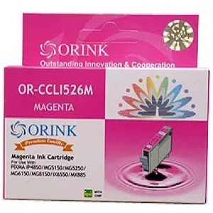 ORINK OR-CCLI526M Magenta Canon iP4850/4950/MG5150/5250/5350/6150/6250/8150/8250/MX715/885/895/iX6550, w/chip (10ml)