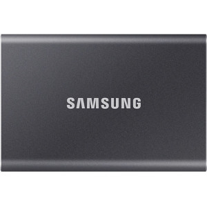 2TB Samsung Portable SSD T7 MU-PC2T0T/WW External SSD, Black, Read 1050 MB/s, Write 1000 MB/s, Shock Resistance, USB 3.2 Gen.2, (SSD extern/внешний SSD)