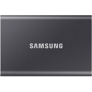 500GB Samsung Portable SSD T7 MU-PC500T/WW External SSD, Black, Read 1050 MB/s, Write 1000 MB/s, Shock Resistance, USB 3.2 Gen.2/Type-C, (SSD extern/внешний SSD)