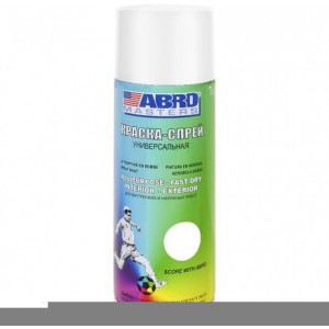 ABRO-MASTER SP-015 Краска-спрей ABRO MASTERS (белый грунт ) 400 мл