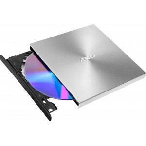 ASUS ZenDrive U8M Ultraslim Silver External DVD+-R/RW Drive, 8x DVD+-R/8x DVD+-R DL/24xCDR/ 24xCDRW /8xDVD/24xCD, Mac OS compatible, USB-C interface (unitate optica externa DVD-RW/оптический привод внешний DVD-RW)