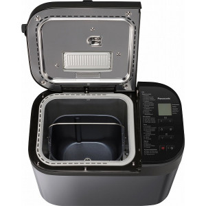 Bread Maker Panasonic SD-YR2540HTS, 700W power output, bread weight up to 1000g, 17 programs, display, warm-keeping, adjustable crust browning, beep to end of program, removable baking dish, black