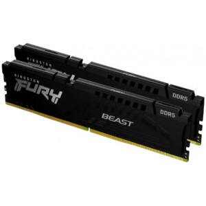 16GB DDR5-6000MHz Kingston FURY Beast (Kit of 2x8GB) (KF560C40BBK2-16), CL40-40-40, 1.35V, Black