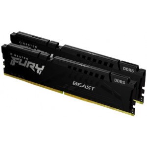 16GB DDR5-5600MHz Kingston FURY Beast (Kit of 2x8GB) (KF556C40BBK2-16), CL40-40-40, 1.25V, Black