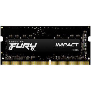 16GB DDR4-3200MHz SODIMM Kingston FURY Impact (KF432S20IB/16), CL20-22-22, 1.2V, Intel XMP, Black