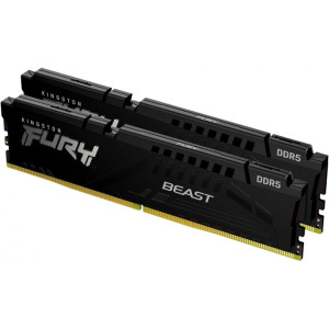 32GB DDR5-4800MHz  Kingston FURY Beast (Kit of 2x16GB) (KF548C38BBK2-32), CL38-38-38, 1.1V, Black