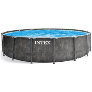 Intex 26744 Piscina Сadru Metal PREMIUM GREYWOOD 549x122cm, 24311L