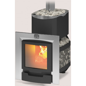 ТЕПЛОДАР Печь-каменка дровяная для бани РУСЬ-СЕТКА-12 л