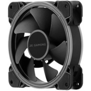 2E GAMING Case fan  AIR COOL (ACF120B-RGB), 120mm, Molex 4PIN +2510-3PIN, black blades, black frame