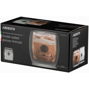 Set чашек Ardesto Animals с двойными стенками AR2625GAS