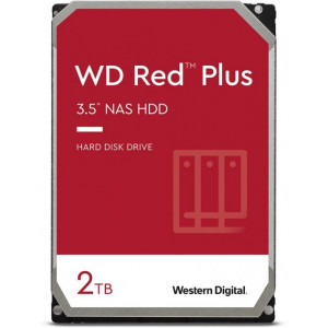 3.5" HDD 2.0TB-SATA -128MB Western Digital Red Plus (WD20EFZX), NAS, CMR
