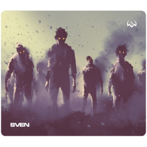 Gaming Mouse Pad SVEN MP-G02S Zombie, 230 x 200 x 2mm, Fabric surface, Rubberized base, Picture