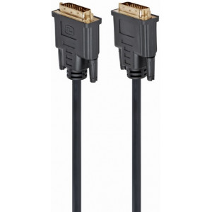 Cable DVI M to DVI M,  4.5m, Cablexpert DVI-D Dual link with ferrite, CC-DVI2-BK-15