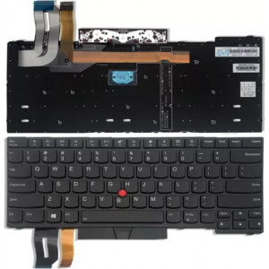 Keyboard Lenovo ThinkPad E480 L480 T480S w/trackpoint w/Backlit ENG/RU Black