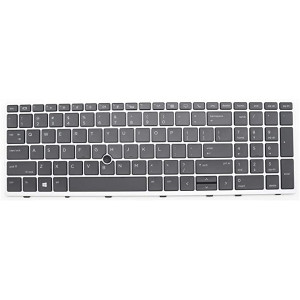 Keyboard HP Elitebook 750 G5 755 G5 850 G5 855 G5 w/Backlit ENG/RU Silver/Black