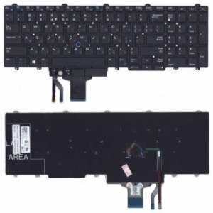 Keyboard Dell Latitude E5550 E5570 5580 5590 w/backlit ENG/RU Black