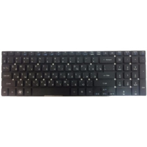 Keyboard Acer Aspire V3-571 5755 5830 V3-551 V3-572 V3-731 V3-771 V3-772 E1-530 E1-532 E1-522 E1-510 E1-570 E1-572 E1-731 E1-771 ES1-512 ES1-711 E5-511 E5-521 E5-531 E5-551 E5-571 E5-572 w/o frame ENG/RU Black