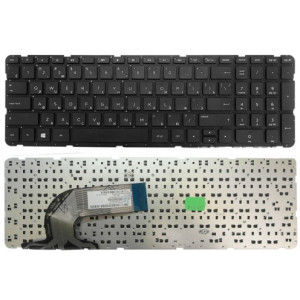 Keyboard HP Pavilion 15-E 15-N 15-G 15-R 15-S 15-D 15-A 250 255 256 G2 G3 340 345 350 355 355 G1 G2 G3 w/frame ENG/RU Black
