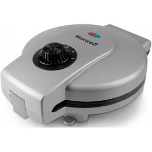 Waffle Maker Maxwell MW-1571, 800W power output, non-stick coating, control light, thermally insulated handle, black