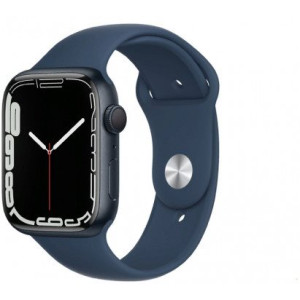Apple Watch Series 7 45mm MKNR3 GPS Blue Aluminium Case with Abyss Blue Sport Band 