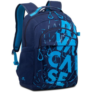 Backpack Rivacase 5430, for Laptop 15,6" & City bags, Dark Blue/Light Blue