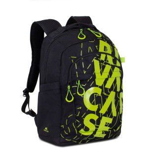 Backpack Rivacase 5430, for Laptop 15,6" & City bags, Black/Lime