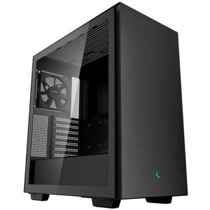 Case ATX Deepcool CH510, w/o PSU, 1x120mm, Tempered Glass, 2xUSB3.0, VGA&lHeadset holder, Black