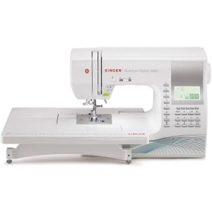 Sewing Machine Singer 9960, 85W. 8 sewing operations.  white