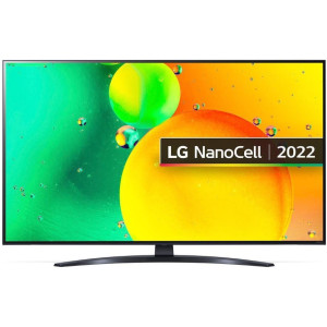 43" LED TV LG 43NANO766QA, Black (3840x2160 UHD, SMART TV, DVB-T/T2/C/S2)