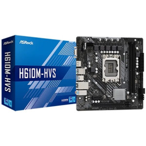 Материнская плата ASRock H610M-HVS,  mATX, S1700, Intel H610