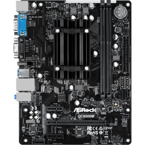 Материнская плата ASRock QC6000M (Quad-Core AMD E2-6110/2xDDR3/2xSATA2/Com, mATX)