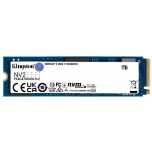 .M.2 NVMe SSD 1.0TB  Kingston  NV2 [PCIe 4.0 x4, R/W:3500/2100MB/s, 320TBW, 3D-NAND QLC]