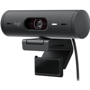 Camera Logitech BRIO 500, 1080p/30fps, FoV 90°, Autofocus, Zoom:4x, Glass lens, Stereo mic, Graphite