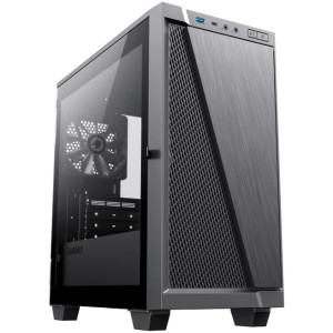 Case mATX GAMEMAX M61, w/o PSU,1x120mm, 1xUSB3.0,1xType-C, TG, Sound Dampening, Black