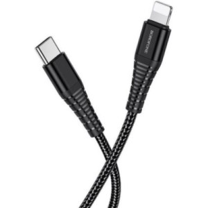 Borofone BU27 Cool victory PD 20W charging data cable Type-C to Lightning 1m, black 741011