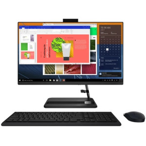 All-in-One PC - 23.8" Lenovo IdeaCentre 3 24ALC6, 23.8 FHD IPS, AMD Ryzen™ 5 5500U, 8GB (2x4) DDR4 RAM, 512GB SSD PCIe NVMe, AMD Radeon™ Graphics, no ODD, HD Cam, LAN, WiFi 11ax  2x2+BT 5.0, Wireless KB&MS, DOS, Black, 6.8 kg.