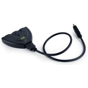 Switch Cablexpert DSW-HDMI-35, HDMI interface switch, 3 ports, Output cable distance: up to 25 m