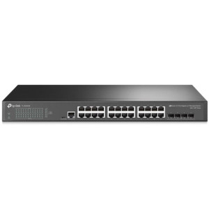 TP-LINK  TL-SG3428  24-port Pure-Gigabit L2 Managed Switch, 24 10/100/1000Mbps LAN ports including 4 Gigabit SFP slots, 1 consol port RJ-45, 1 consol port MicroUSB, GVRP, STP/RSTP/MSTP, IGMP V1/V2/V3 Snooping, L2/L3/L4Traffic Classification