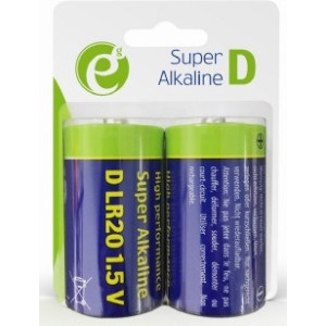D size  Energenie  EG-BA-LR20-01 1.5V, Alkaline, Blister*2