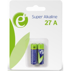 27A Energenie EG-BA-27A-01 12V, Alkaline, Blister*2, (LRV08, 8LR23), Dim. mm: O7.7, height 27.6