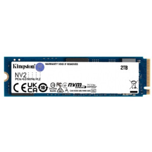 M.2 NVMe SSD 2.0TB Kingston NV2, Interface: PCIe4.0 x4 / NVMe1.3, M2 Type 2280 form factor, Sequential Reads 3500 MB/s, Sequential Writes 2800 MB/s, Phison E19T controller, TBW: 640TB, 3D QLC NAND flash
