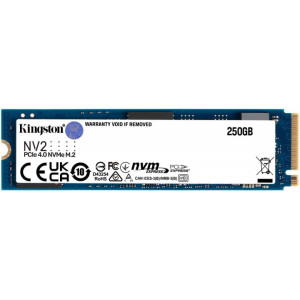 M.2 NVMe SSD 250GB  Kingston SNV2S, PCIe 4.0 x4 NVMe/ M2 Type 2280 ,up To Read:3000 MB/s, Write:1300 MB/s