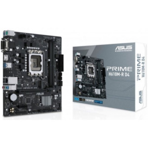 Материнская плата ASUS PRIME H610M-R D4-SI , Socket 1700, Intel® H610, mATX