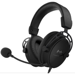 Headset HyperX Cloud Alpha S Blackout, Black, Solid aluminium build, Microphone: detachable, Frequency response: 13Hz–27,000 Hz, Detachable headset braided cable length:1m+2m extension, Dual Chamber Drivers, 3.5 jack, Virtual 7.1 surround sound