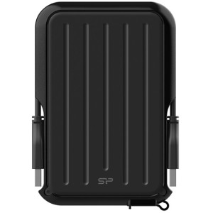 2.5" External HDD 1.0TB (USB3.2)  Silicon Power Armor A66, Black, Rubber + Plastic, Military-Grade Protection MIL-STD 810G, IPX4 waterproof, Advanced internal suspension system keeps the hard drive safe from drops and bumps